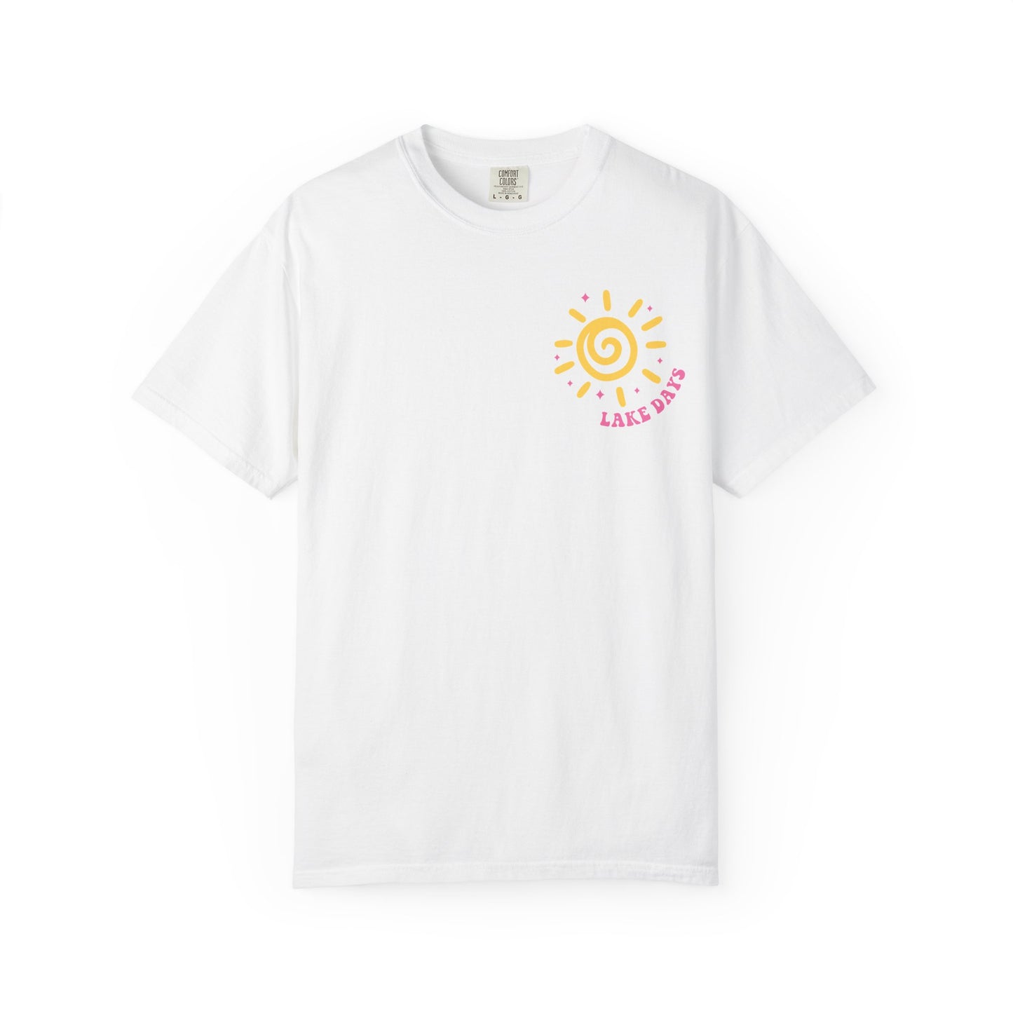 'Boat, Waves, Sun, Rays' Retro Summer Graphic Tee