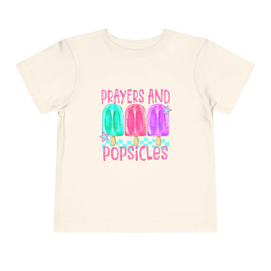 "Prayers and Popsicles" Colorful Popsicle Faith Shirt