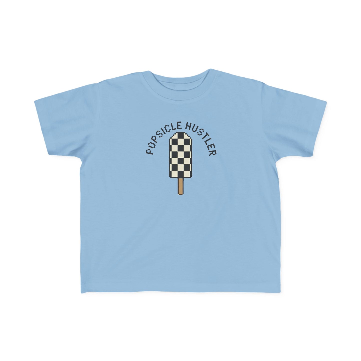 Popsicle Hustler Toddler Tee — Cute Checkered Popsicle Graphic Shirt