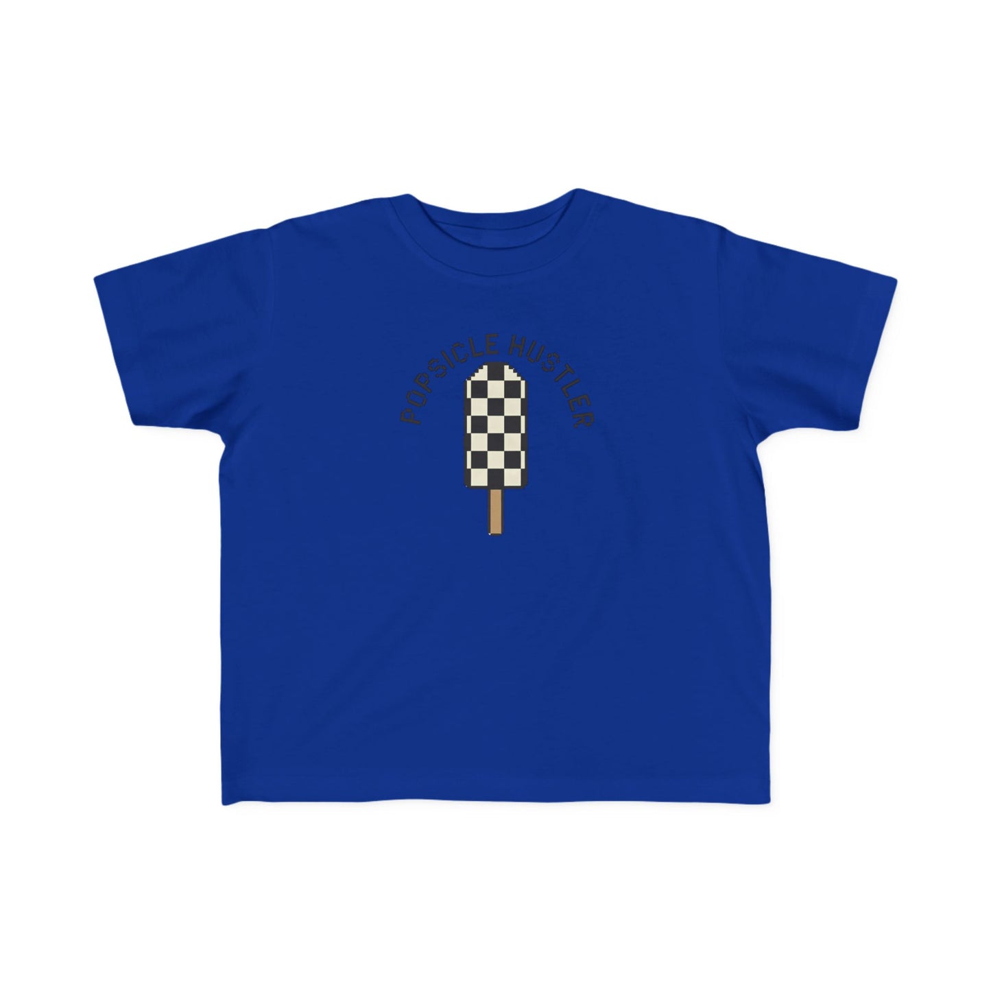 Popsicle Hustler Toddler Tee — Cute Checkered Popsicle Graphic Shirt