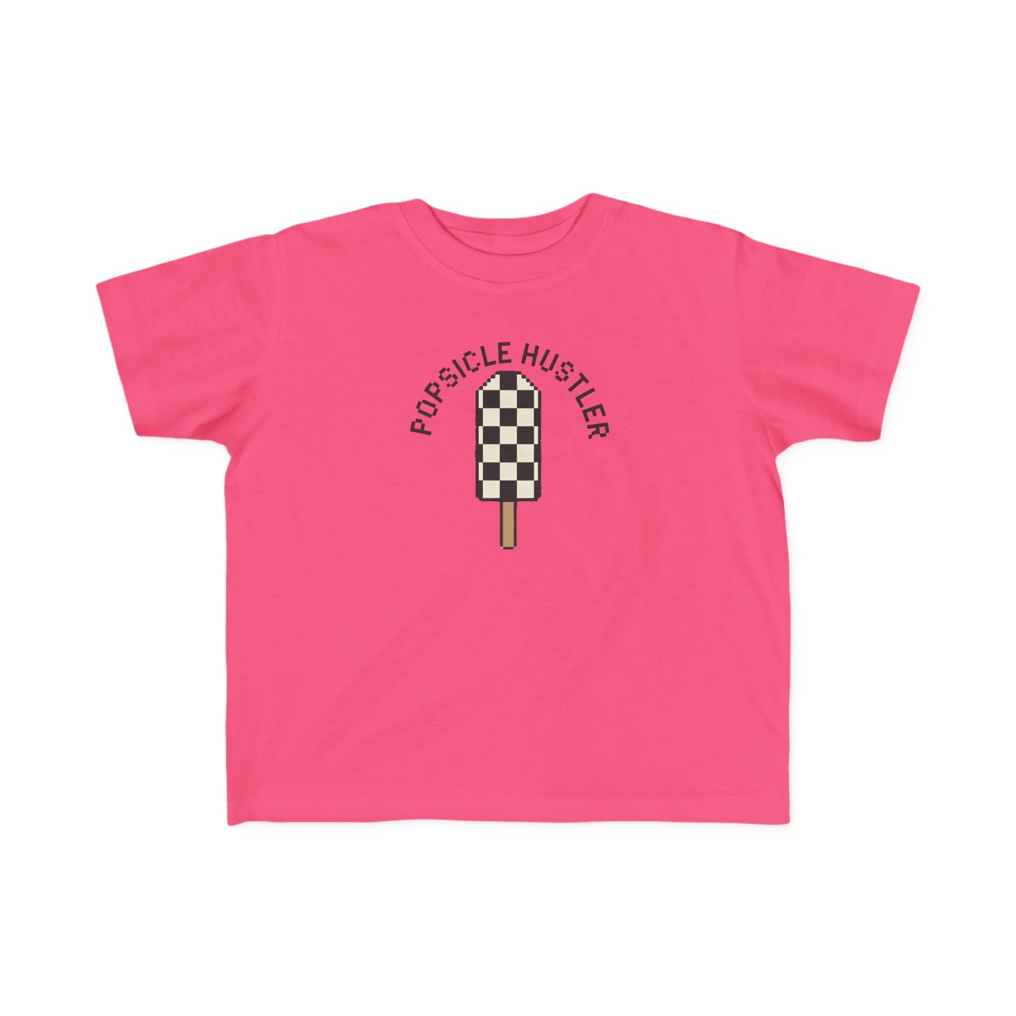 Popsicle Hustler Toddler Tee — Cute Checkered Popsicle Graphic Shirt