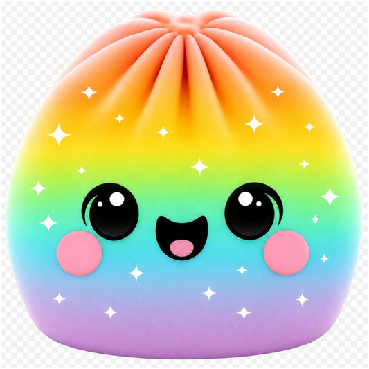 Die Cut Dumpling pillow Rainbow