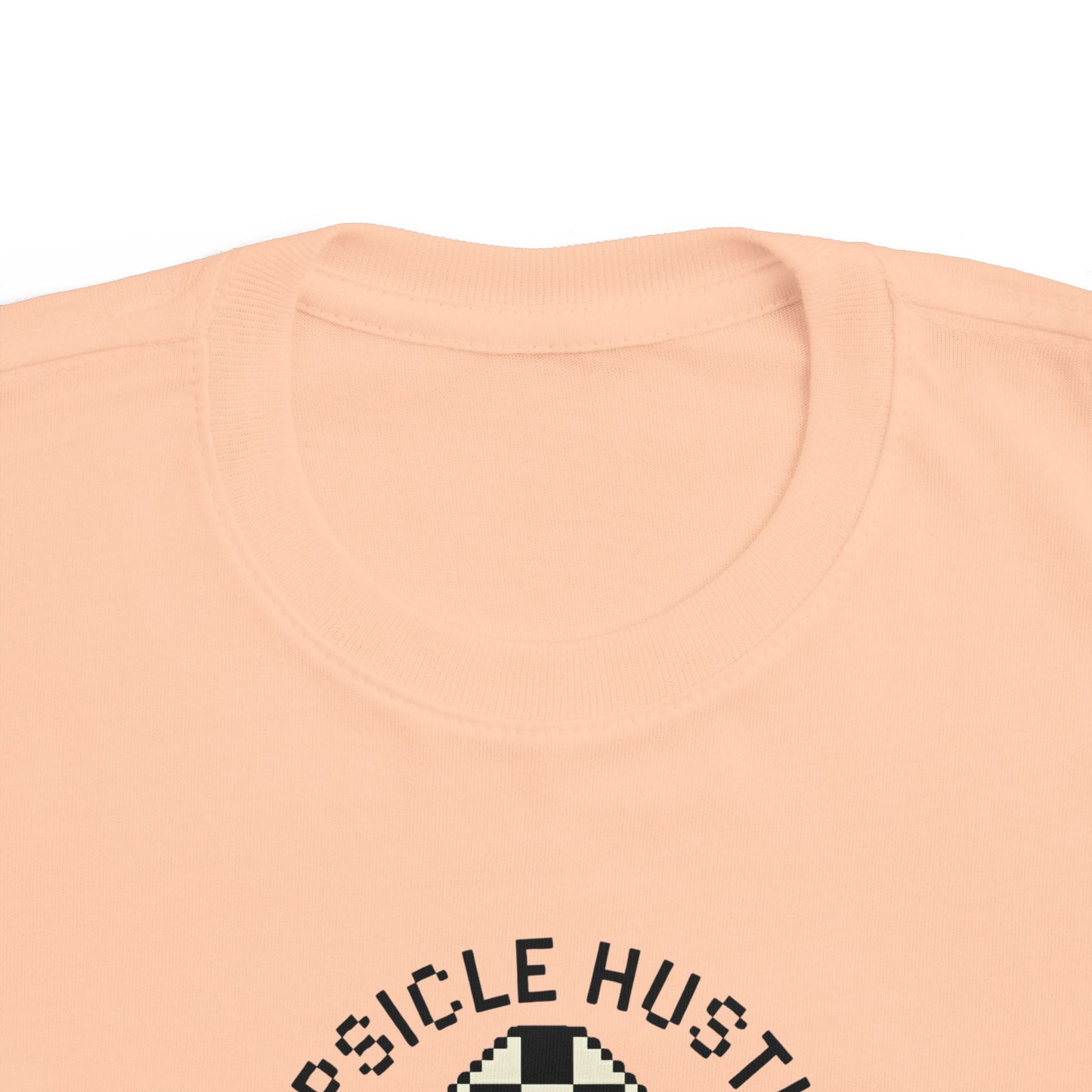 Popsicle Hustler Toddler Tee — Cute Checkered Popsicle Graphic Shirt