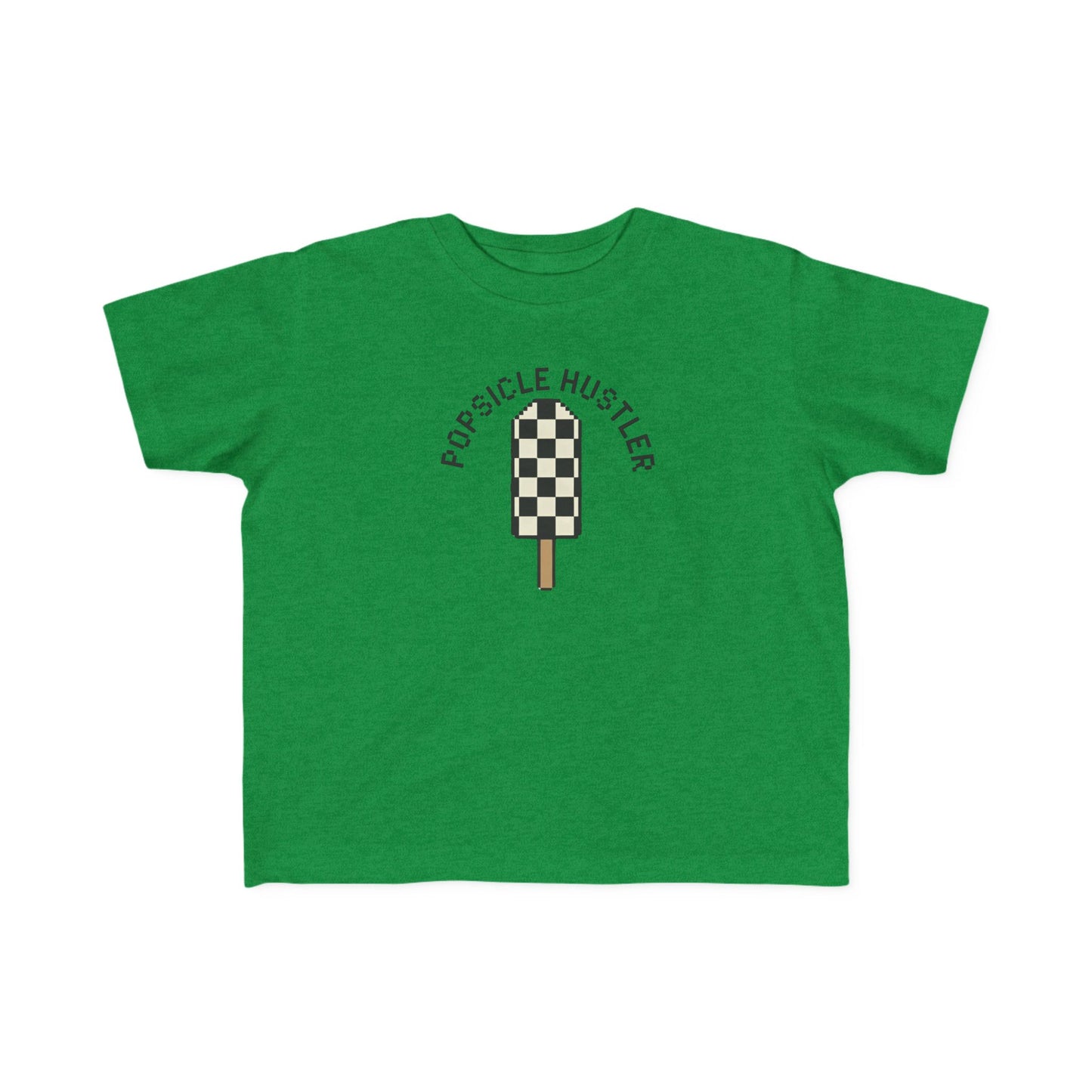 Popsicle Hustler Toddler Tee — Cute Checkered Popsicle Graphic Shirt