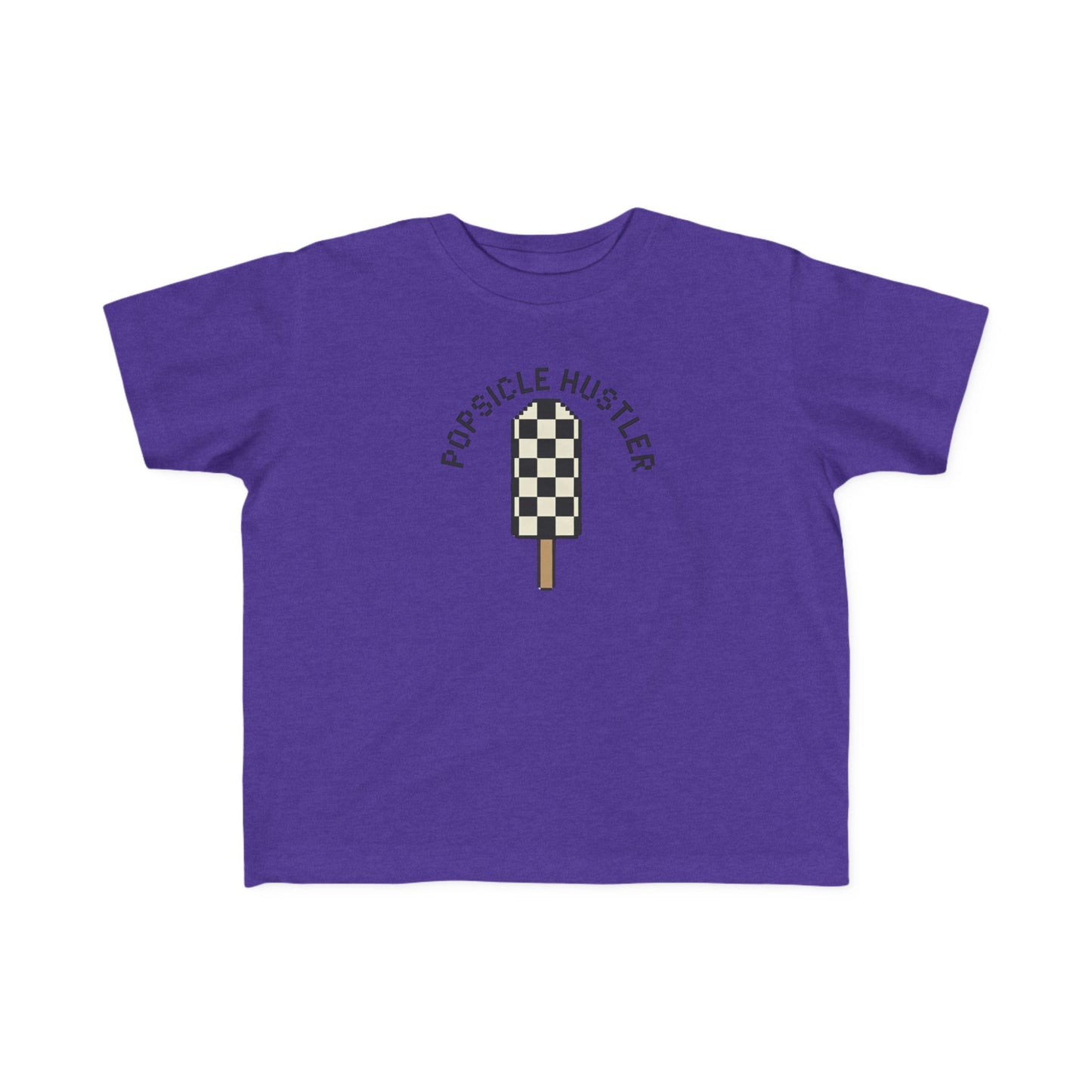 Popsicle Hustler Toddler Tee — Cute Checkered Popsicle Graphic Shirt