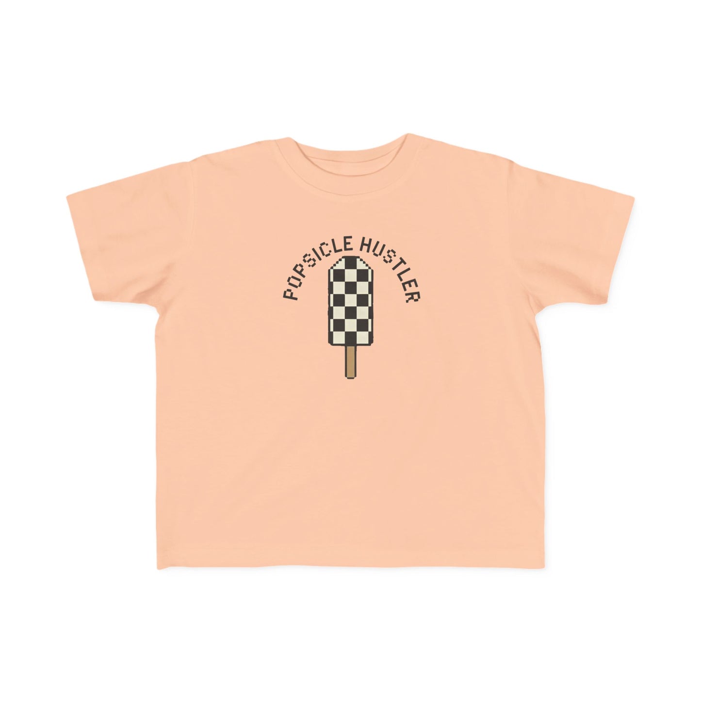Popsicle Hustler Toddler Tee — Cute Checkered Popsicle Graphic Shirt