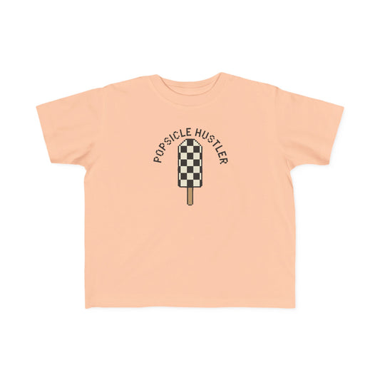 Popsicle Hustler Toddler Tee — Cute Checkered Popsicle Graphic Shirt
