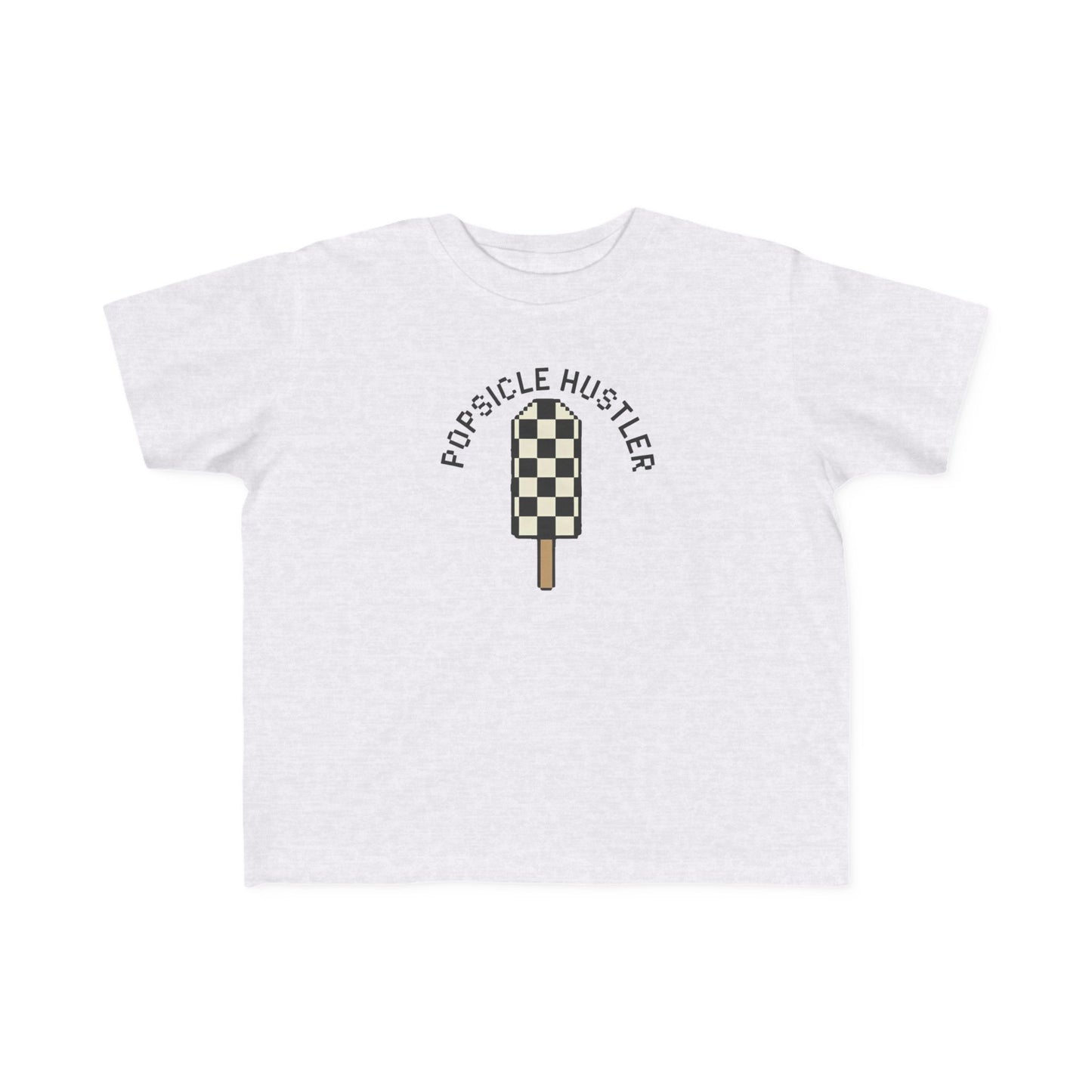 Popsicle Hustler Toddler Tee — Cute Checkered Popsicle Graphic Shirt