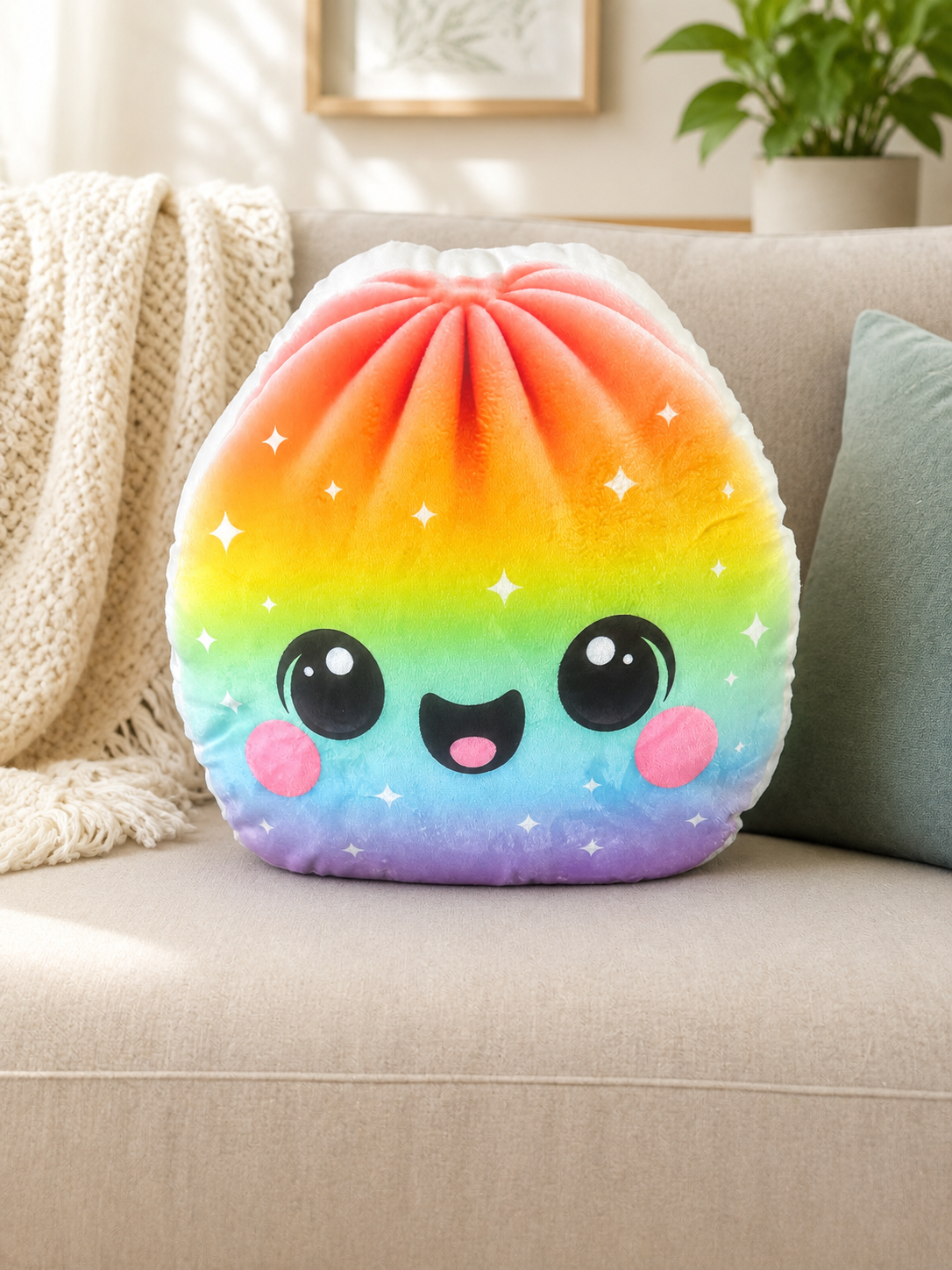 Die Cut Dumpling pillow Purple