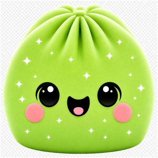 Die Cut Dumpling pillow Green